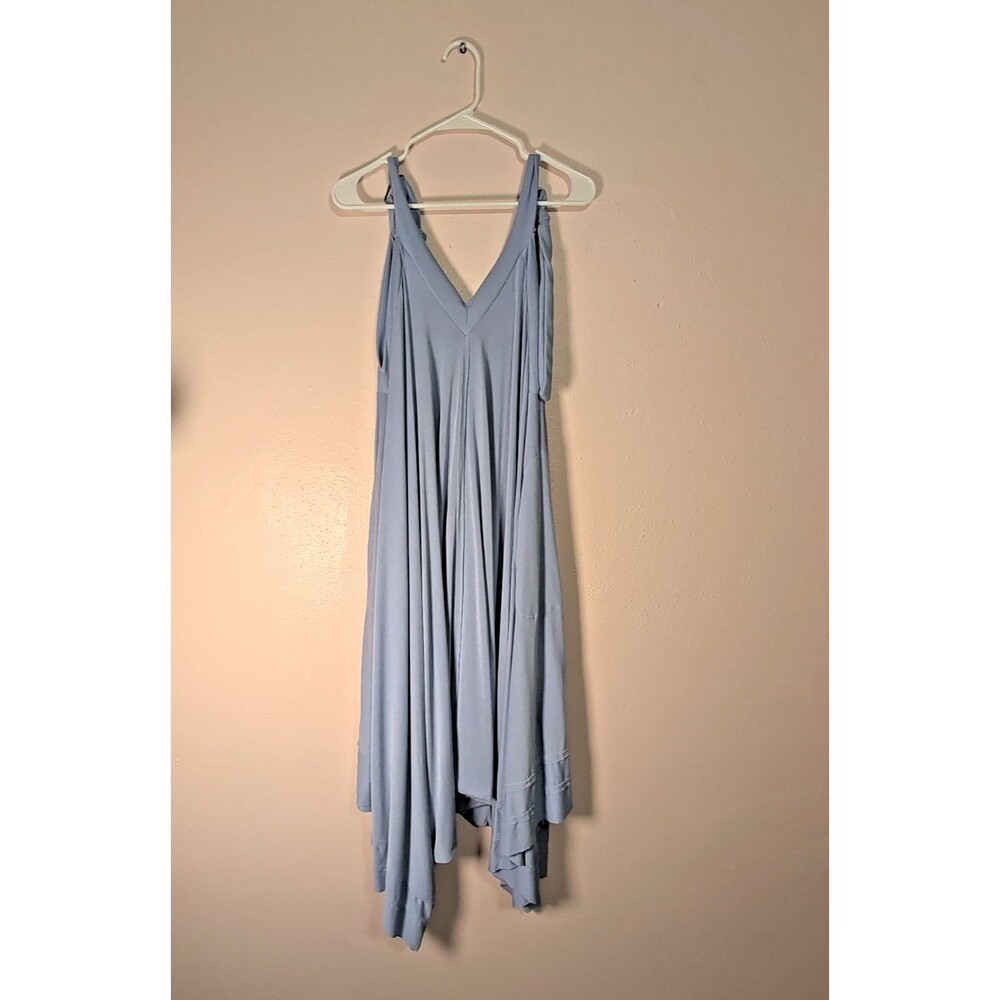 FP Movement Free People Seven Stars One Piece Jumper Small Blue Wide Leg Boho - Picture 6 of 14